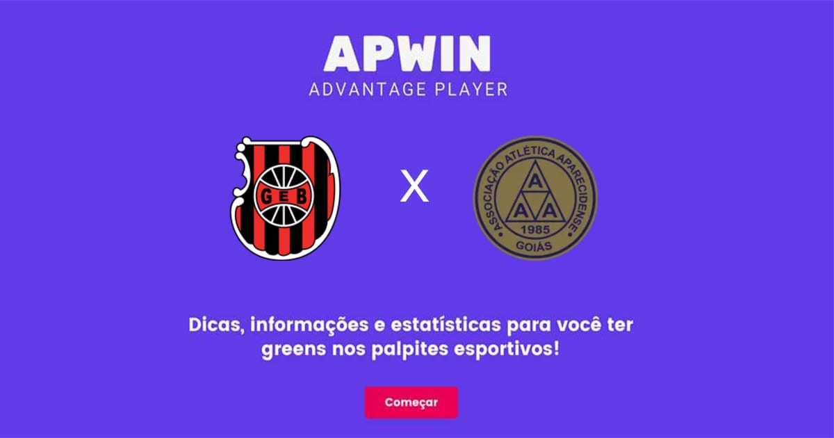 Brasil de Pelotas x Aparecidense Estat&iacute;sticas | 23/07/2022 | APWin