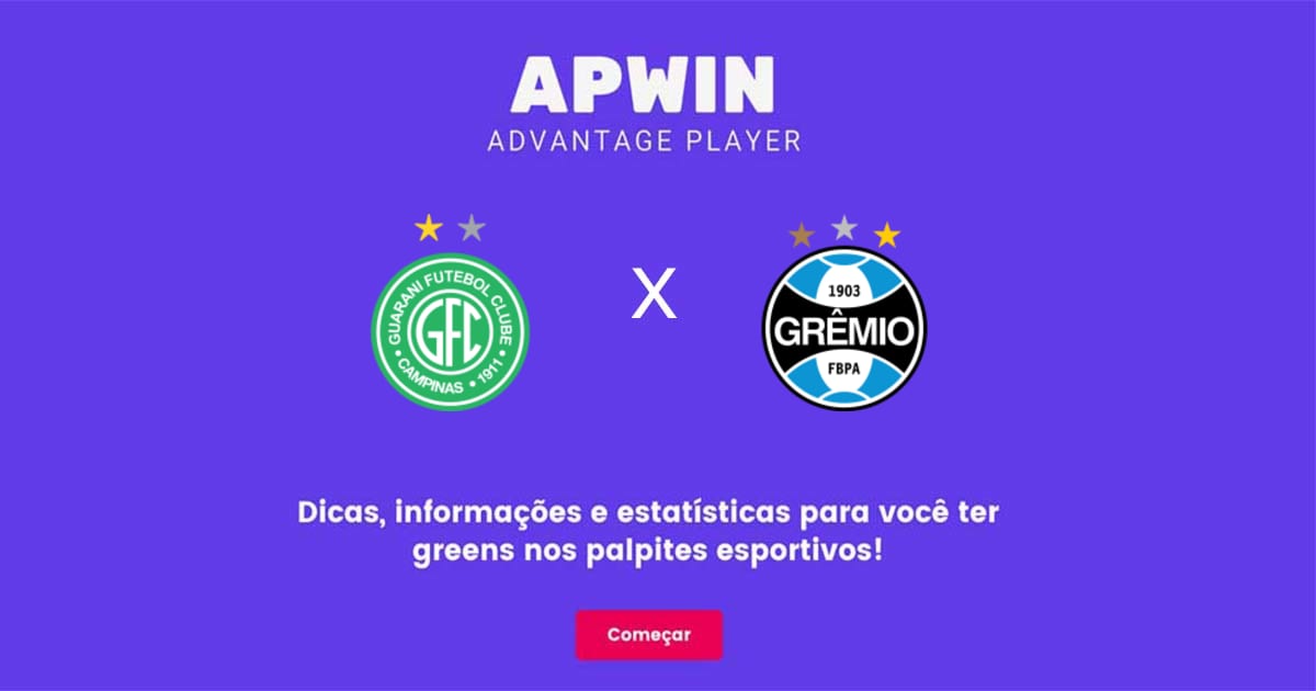 Guarani x Gr&ecirc;mio Estat&iacute;sticas | 05/08/2022 | APWin