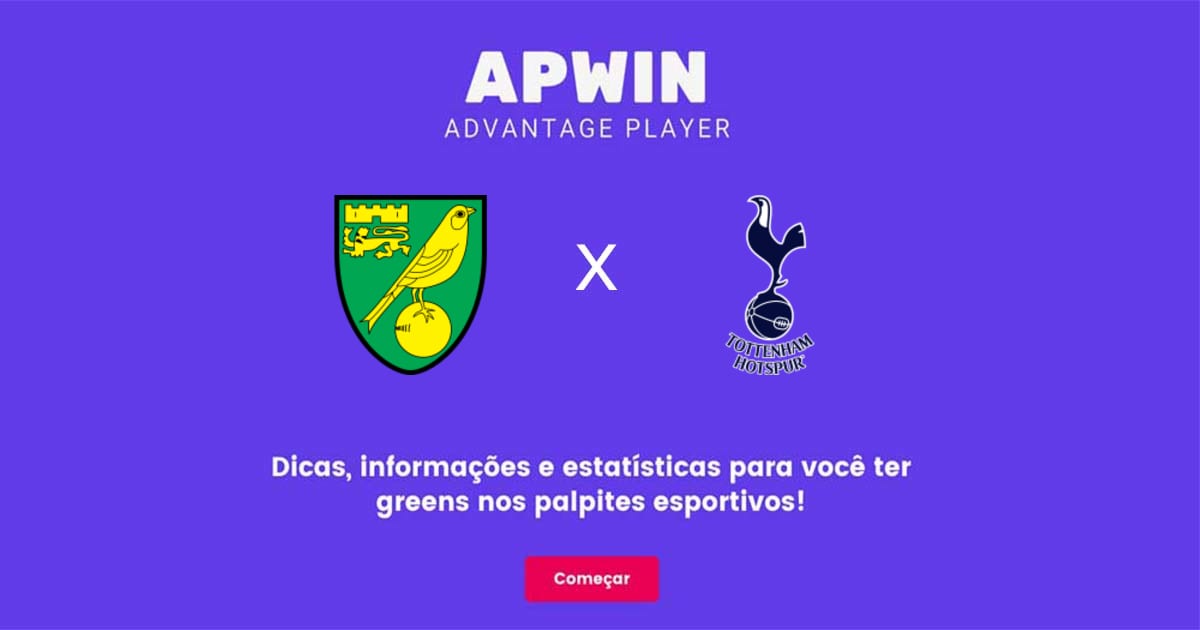 Norwich City x Tottenham Hotspur Estat&iacute;sticas | 22/05/2022 | APWin