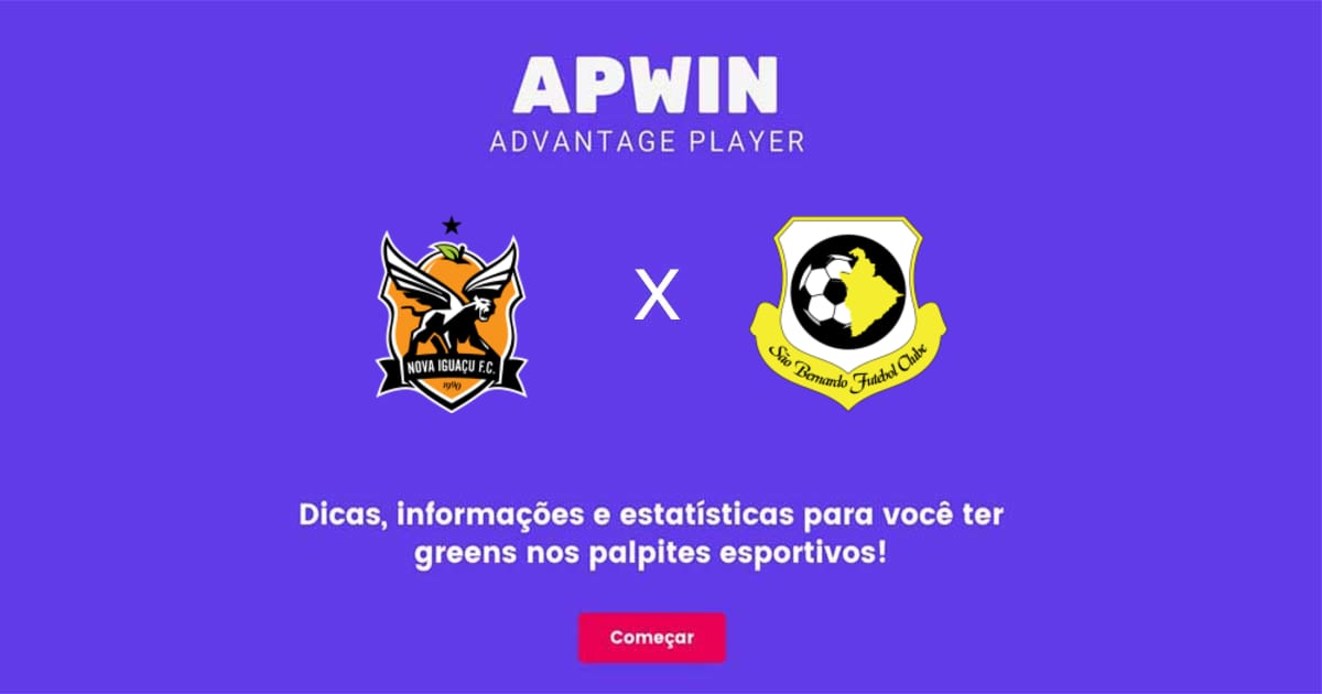 Nova Igua&ccedil;u x S&atilde;o Bernardo Estat&iacute;sticas | 04/06/2022 | APWin