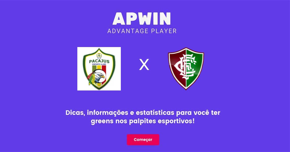 Pacajus x Fluminense PI Estat&iacute;sticas | 03/06/2022 | APWin
