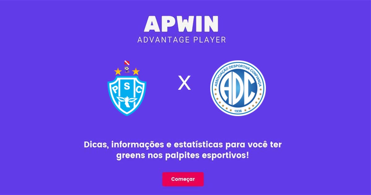 Paysandu x Confian&ccedil;a Estat&iacute;sticas | 09/07/2022 | APWin