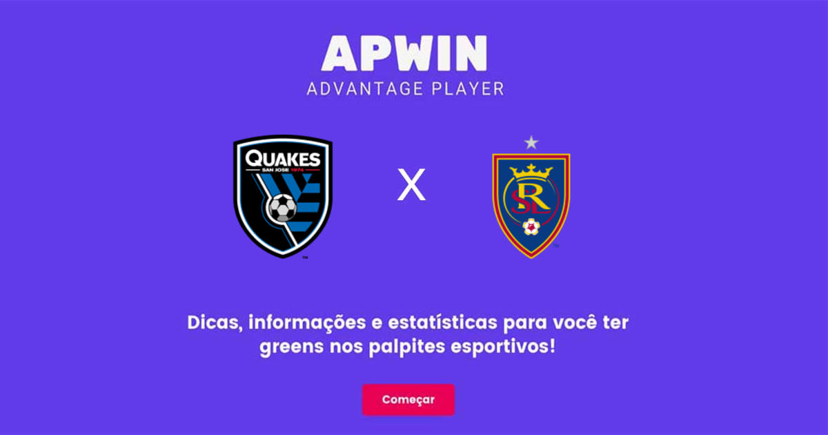 SJ Earthquakes x Real Salt Lake Estatísticas | 30/07/2022 | APWin