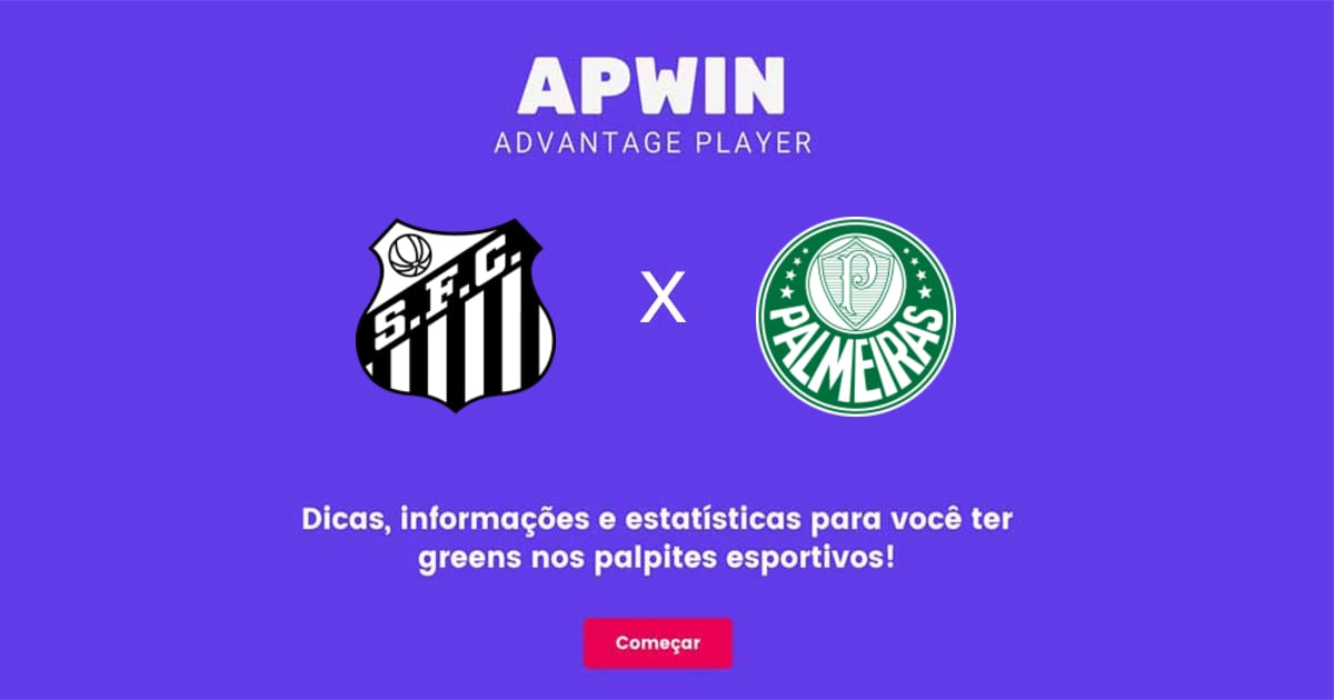 Santos x Palmeiras Estat&iacute;sticas | 29/05/2022 | APWin