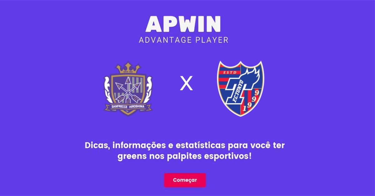 Sanfrecce Hiroshima x Tokyo Estatísticas | 30/07/2022 | APWin