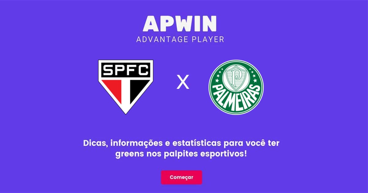 São Paulo x Palmeiras Estatísticas | 23/06/2022 | APWin