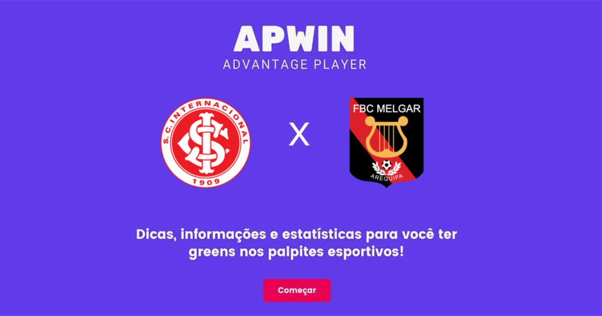 Internacional x Melgar Estat&iacute;sticas | 11/08/2022 | APWin