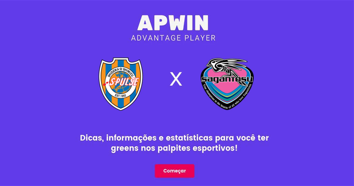 Shimizu S-Pulse x Sagan Tosu Estatísticas | 31/07/2022 | APWin