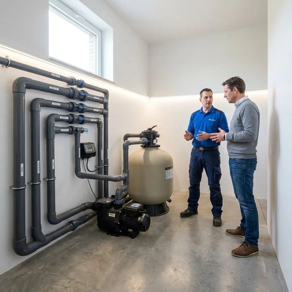 Technische ruimte zwembad