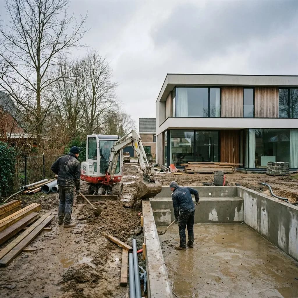 Zwembad aanleggen in de winter
