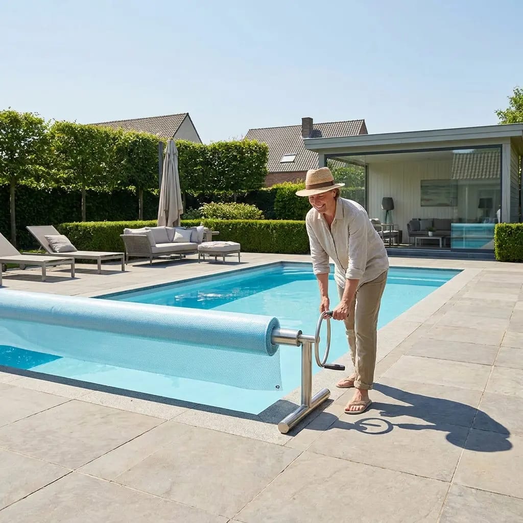 Pool Aufrollsystem