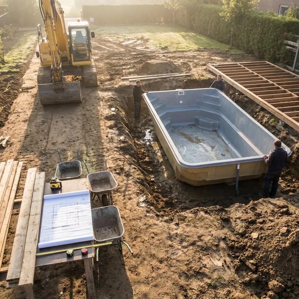 Zuerst Pool oder Garten anlegen?