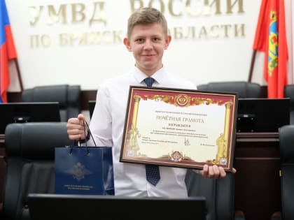 Владимир Колокольцев наградил отважных детей и подростков, которые оказали содействие полицейским