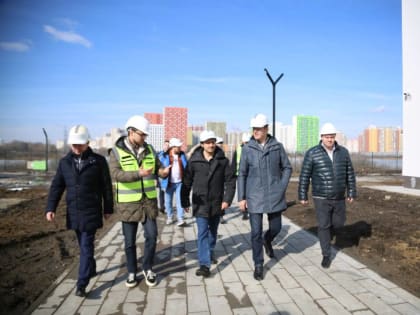 Владимир Волков проверил готовность нового детского сада на 360 мест в Люберцах