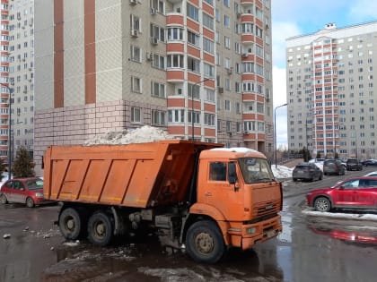 Уборку снега провели в Воскресенском