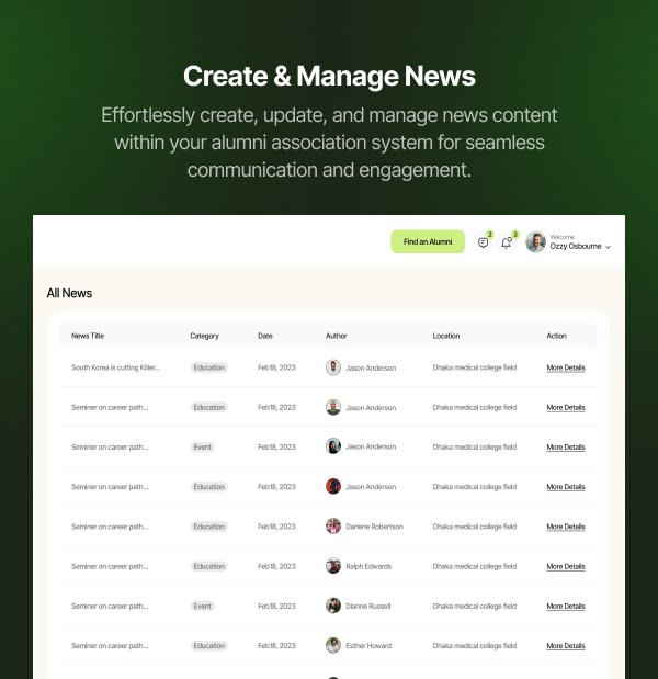 Zaialumni - Alumni Association Laravel Script. - 15