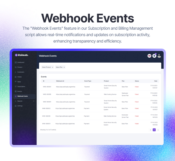 Zaisub - Subscription & Billing Management Laravel Script. - 7