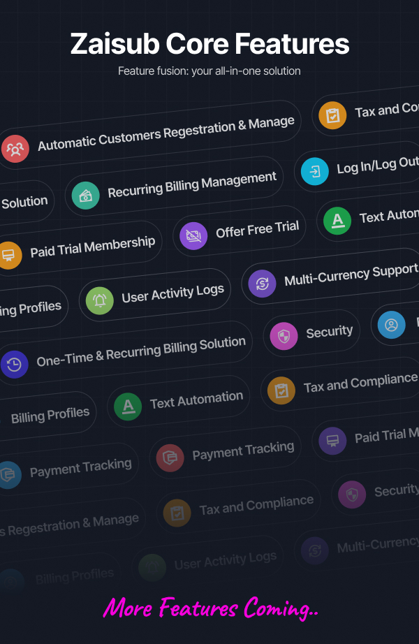 Zaisub - Subscription & Billing Management Laravel Script. - 13