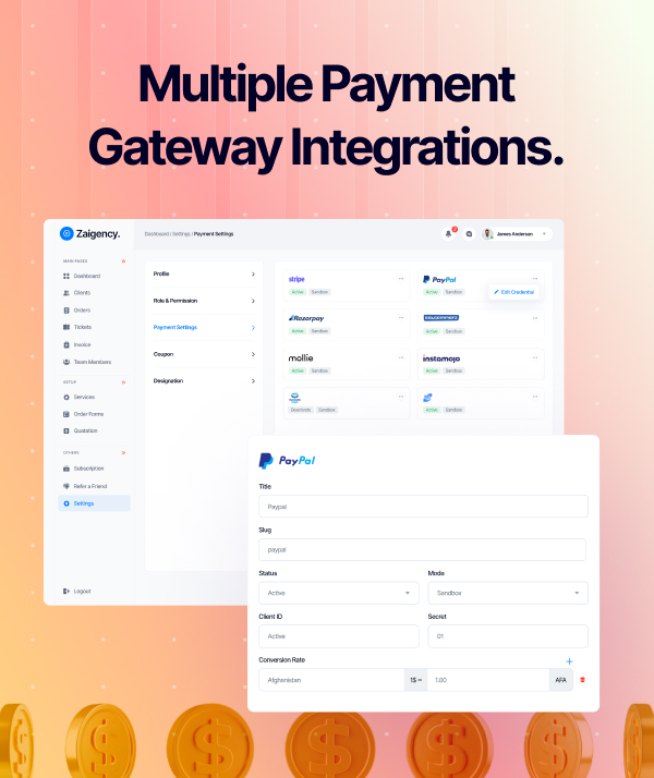 Zaigency - Services, Clients, Sales & Teams Management Laravel Script - 10