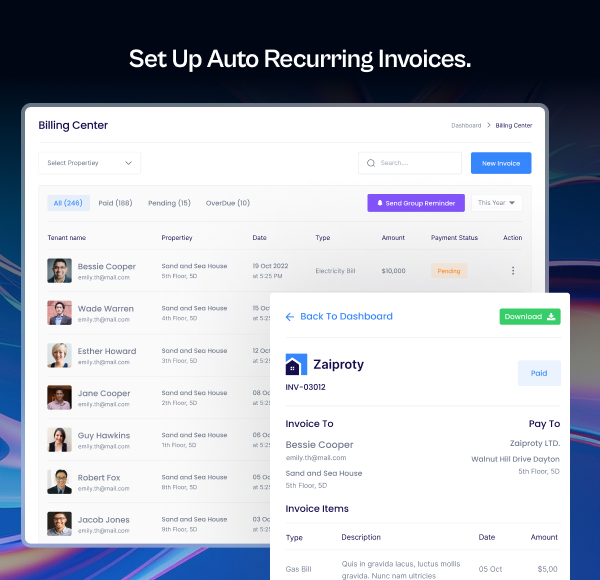 Zaiproty - Property Management Laravel Script - 14
