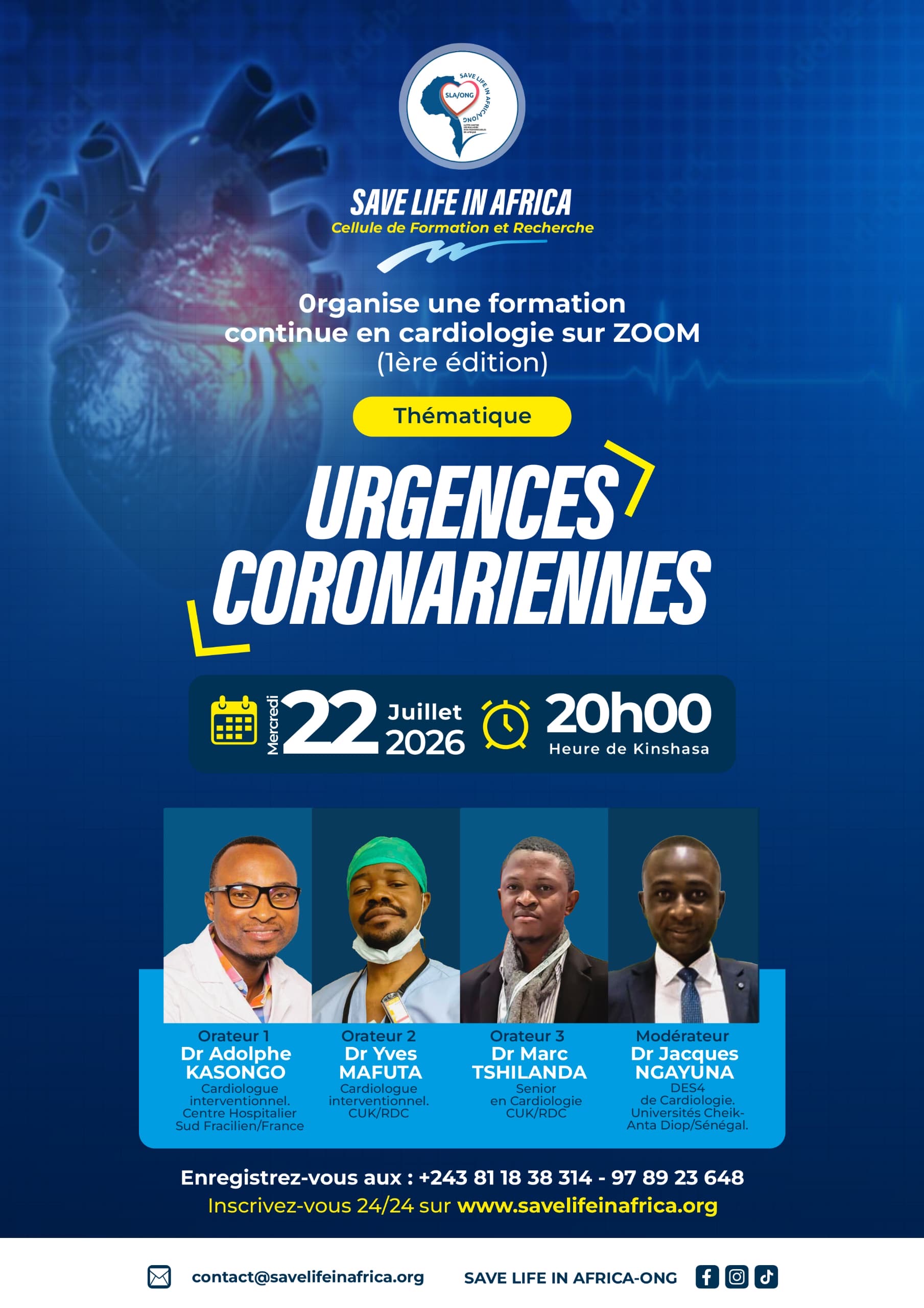 Formation continue en cardiologie – Urgences coronariennes