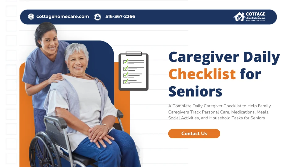 Caregiver Daily Checklist for Family and Seniors