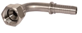 Presstolpe 1/2" 90 grader 1-1/16" Beholdertilkobling