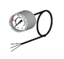 FSPSG007 Manometer med 2 kontakter, 0 - 40bar, default 9 bar