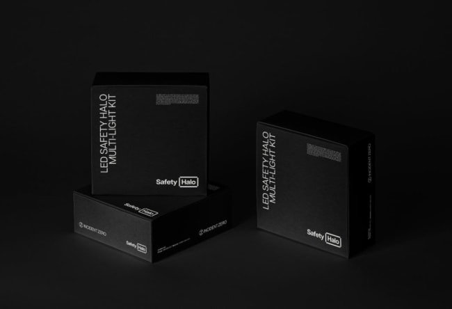 Rød LED Linje sikkerhets-lys 30 watt (3 stk sett) komplett.