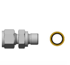 FSTFV400 Hylse Hann 10mm rør x G1/4" rustfritt stål