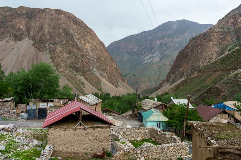 Traditional village in the Fann Mountains, Tajikistan