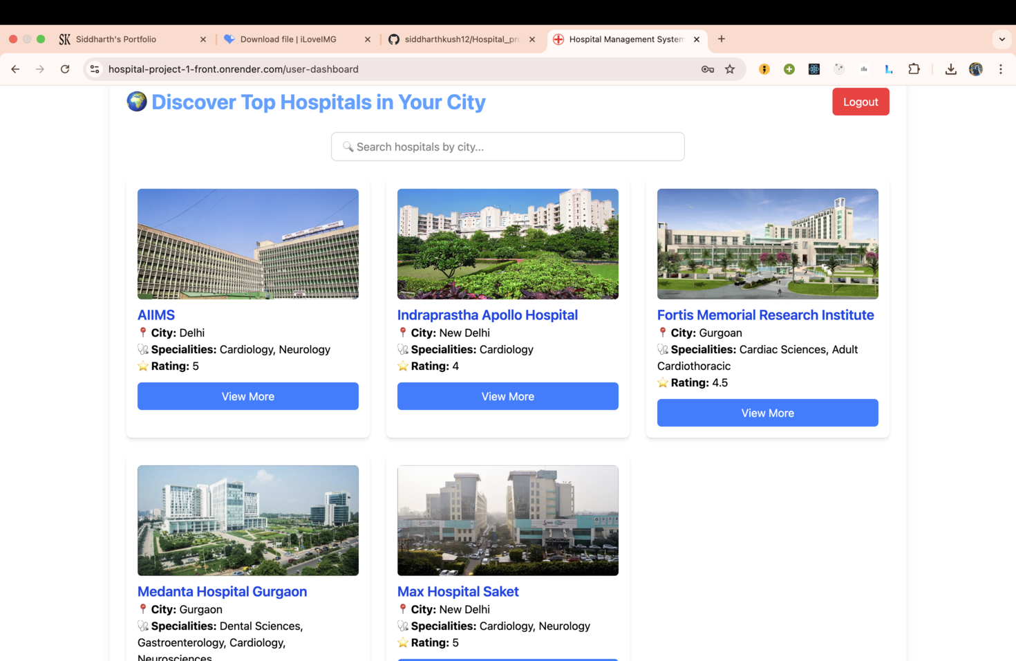 π₯ Hospital Management System - image 1