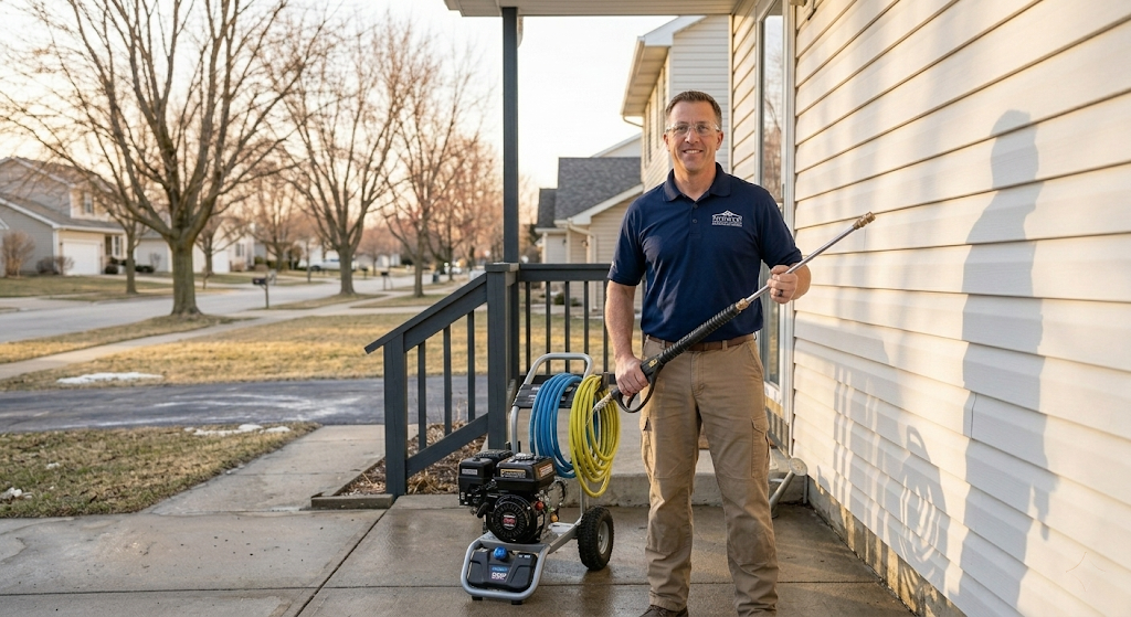 Licensed pressure washing contractor ready to help Indianapolis and Chicago homeowners