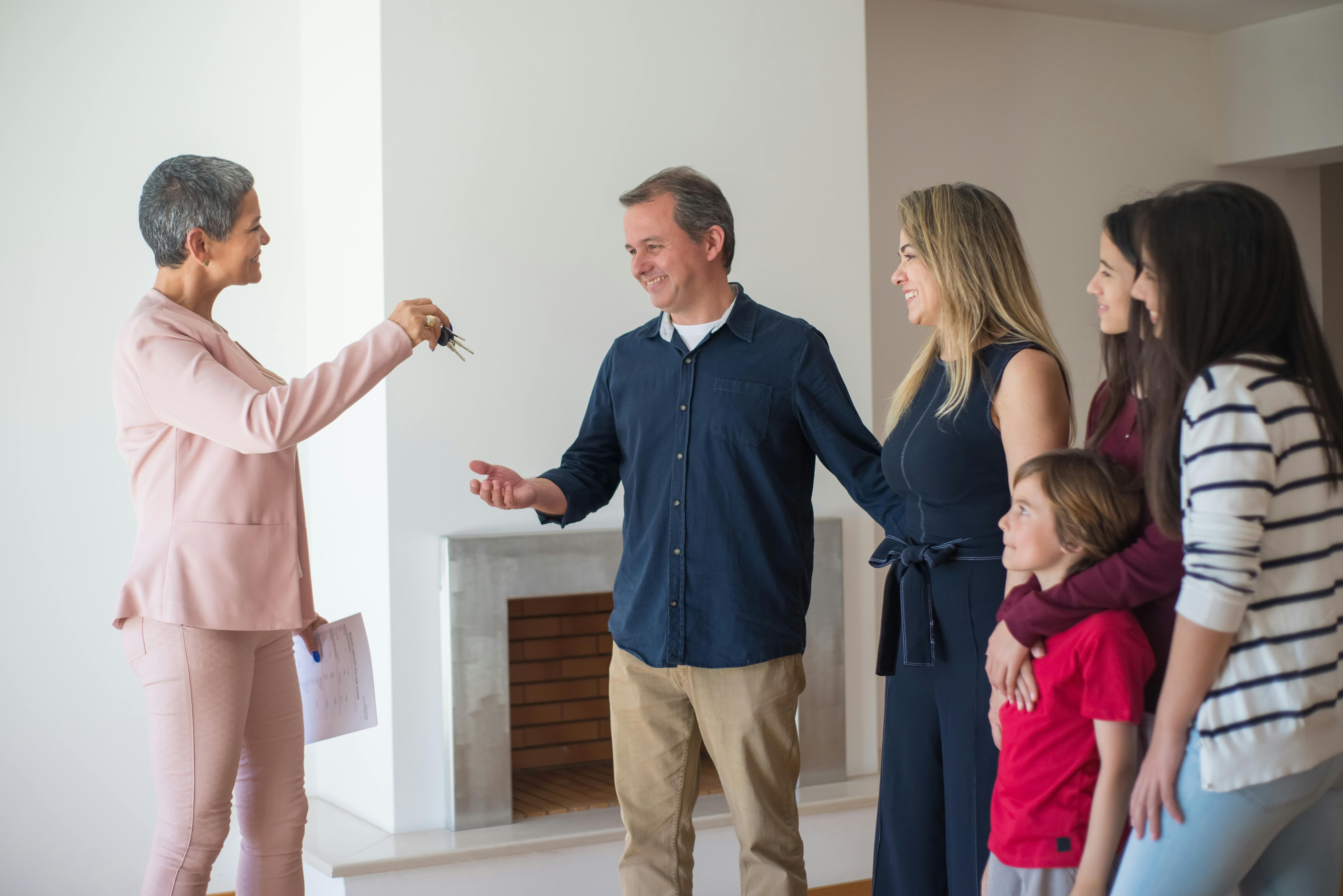 Happy confident property buyer