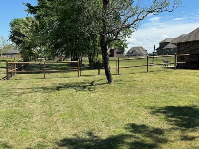 Round Rail Fence project - IMG 7894 Bnbbls by Shepherd Construction in Tulsa, Oklahoma