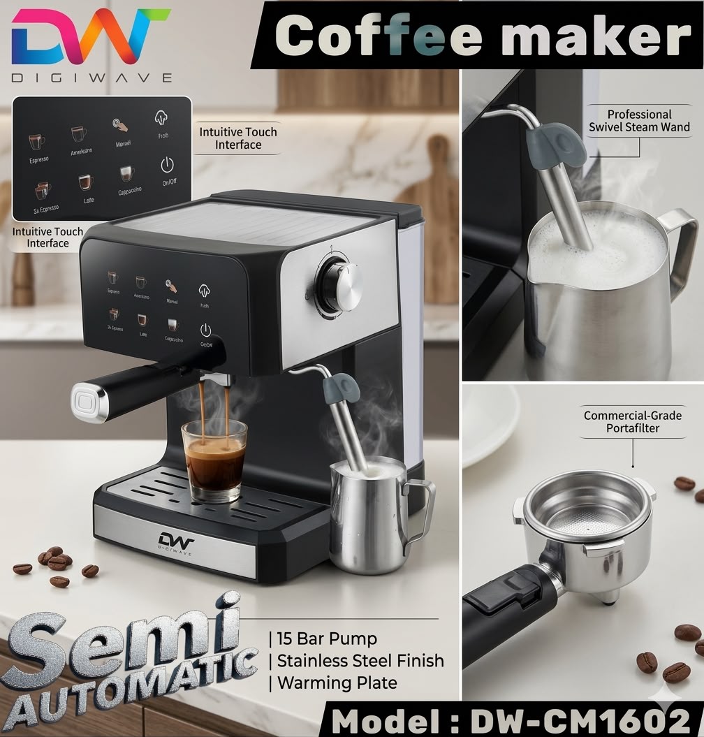 Digiwave Semi automatic coffee machine