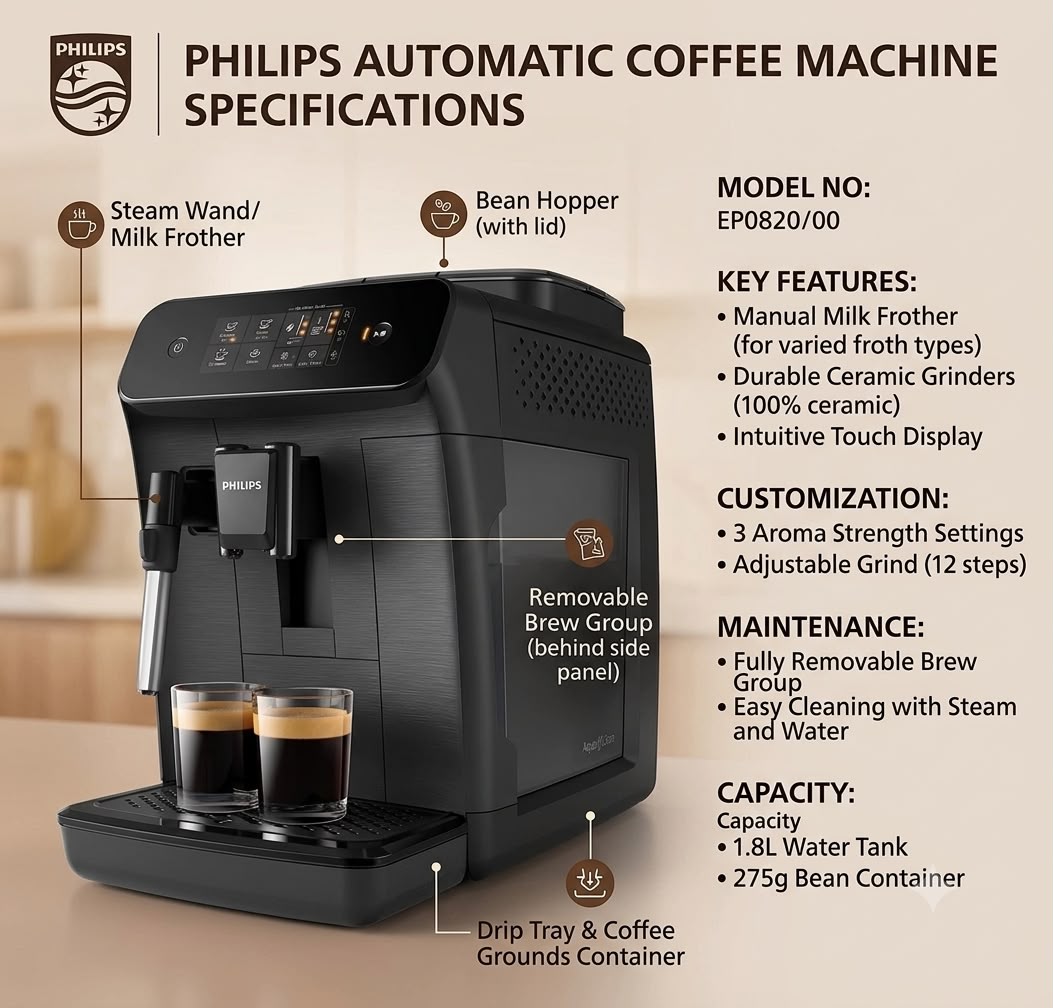 PHILIPS AUTOMATIC COFFEE MACHINE