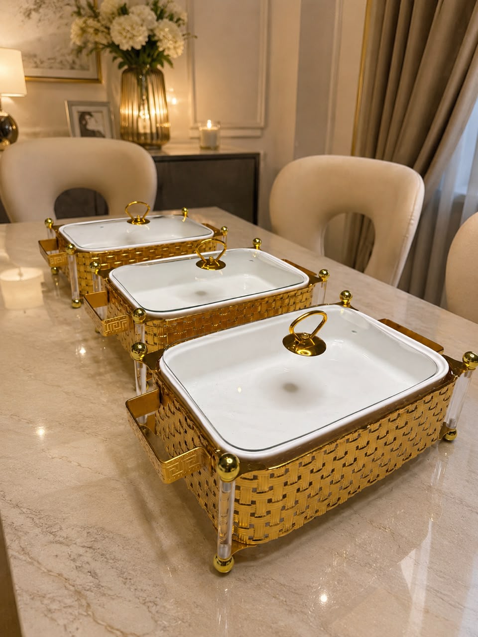 ceramic serving dishes 3 pcs set
