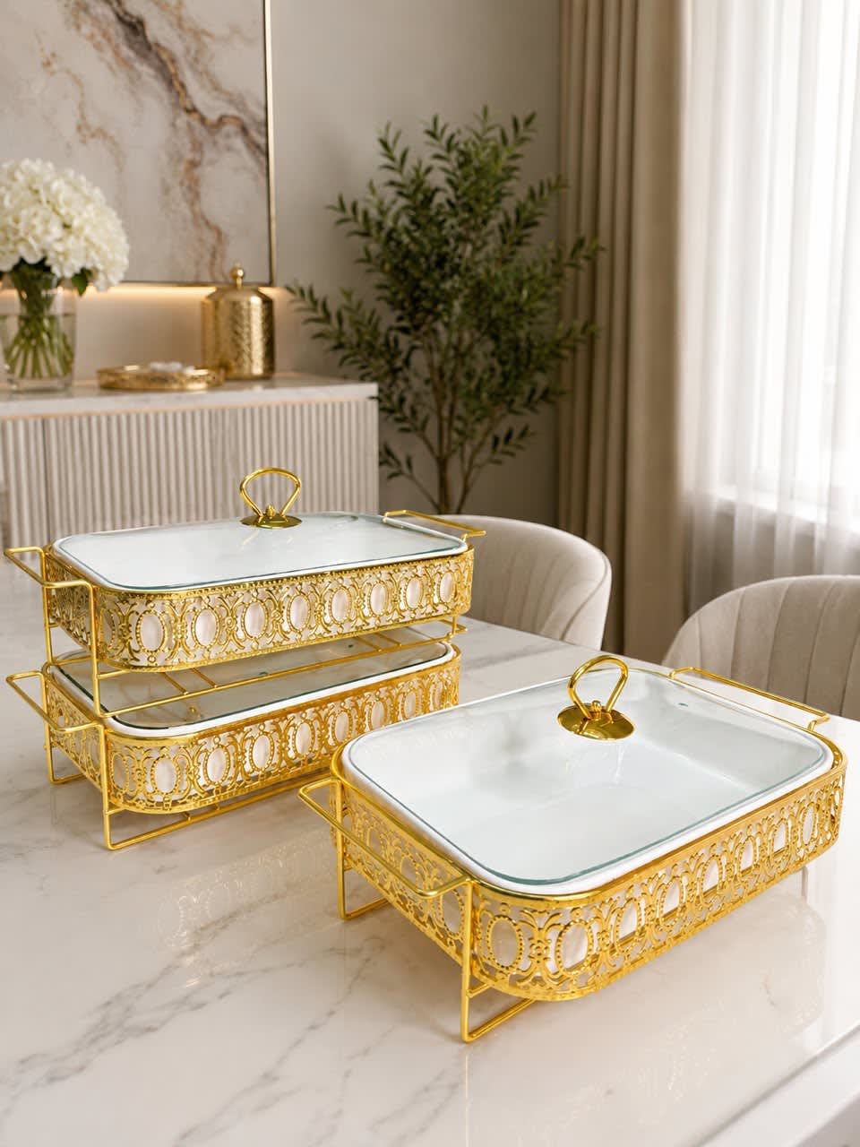 ceramic serving dishes 3 pcs set