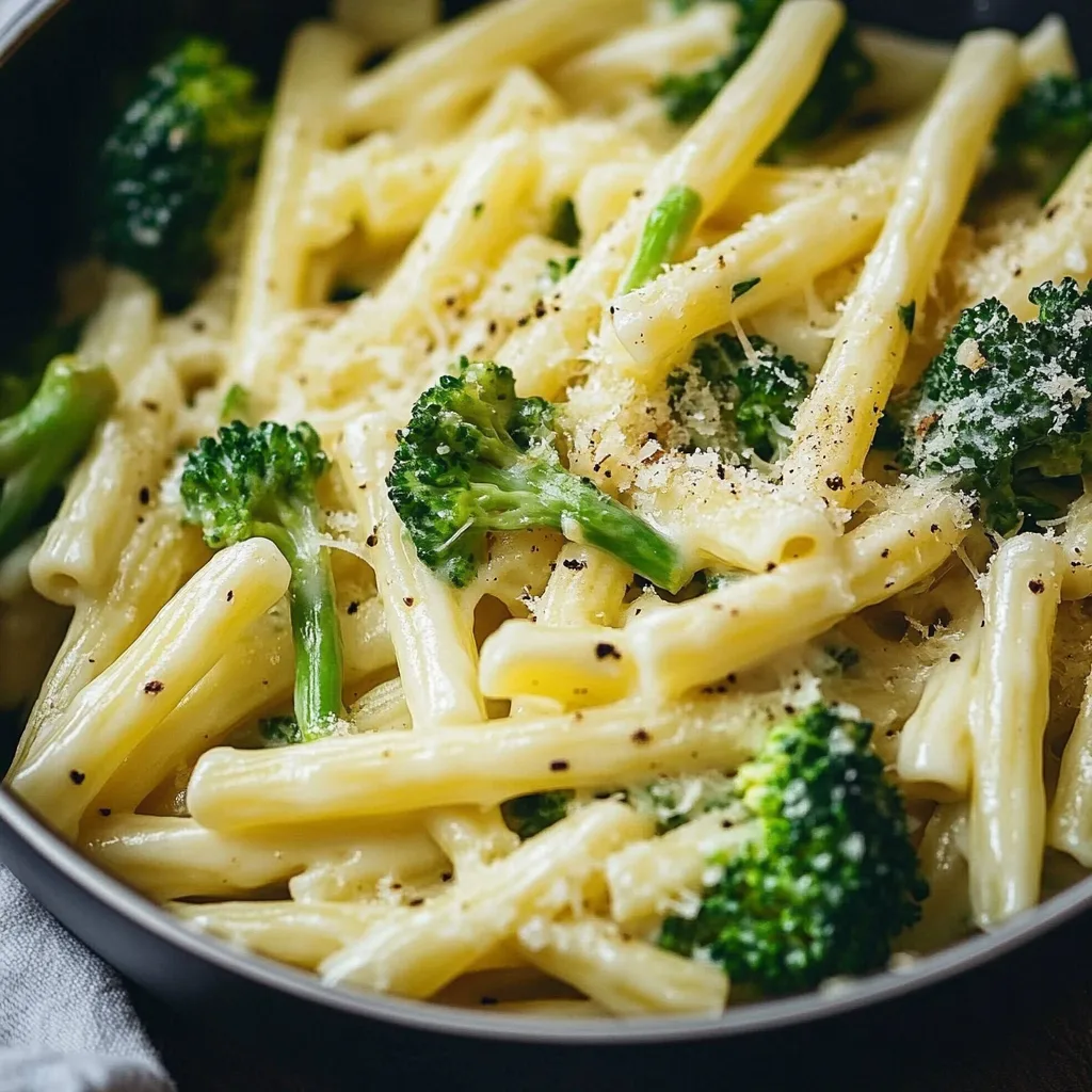 Gesunde Sahne-Brokkoli-Pasta