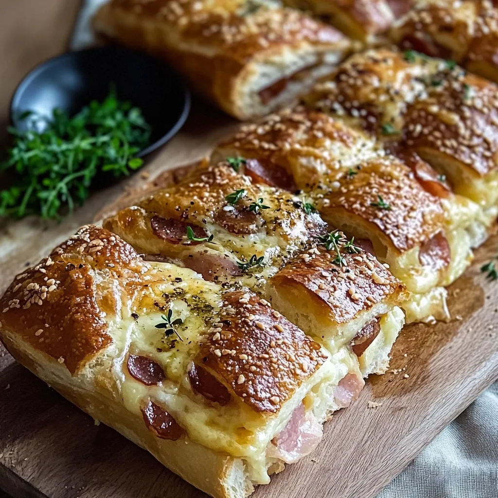 Blätterteig-Puten-Käse-Snacks