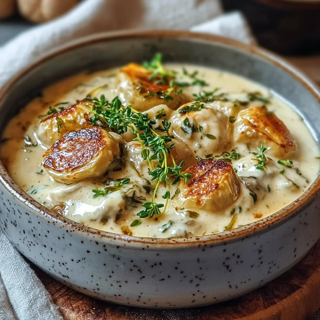 Rosenkohl in Frischkäse Senfsauce