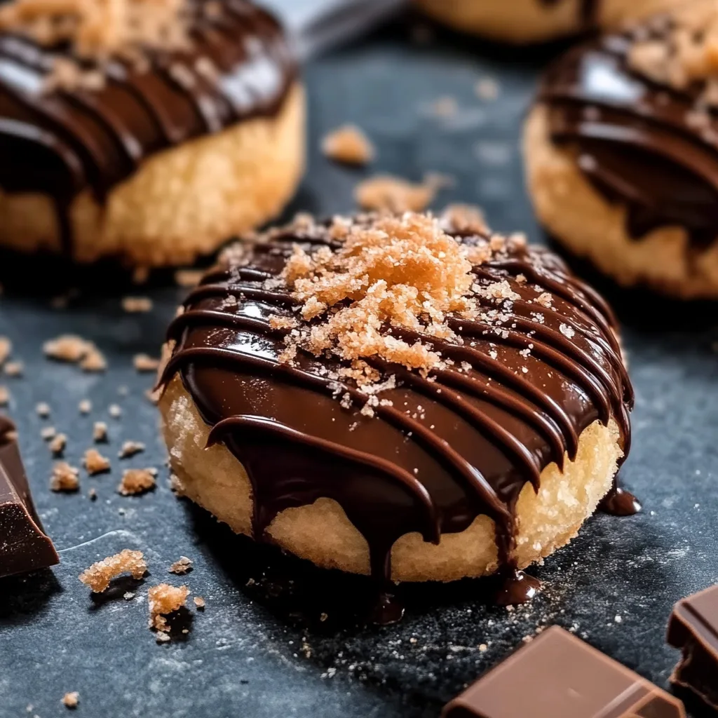 Saftige Kokosmakronen mit Schokolade überzogen