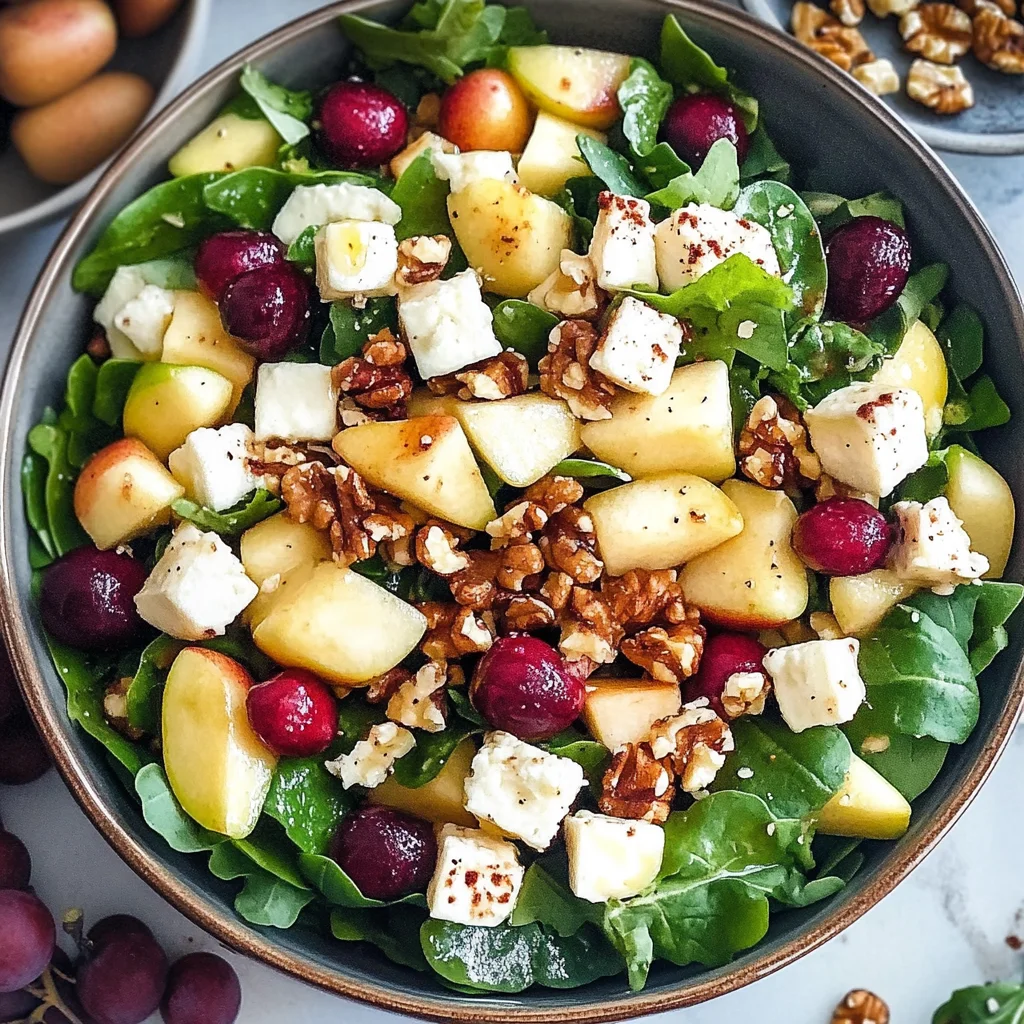Herbstlicher Honig-Apfel-Feta-Salat