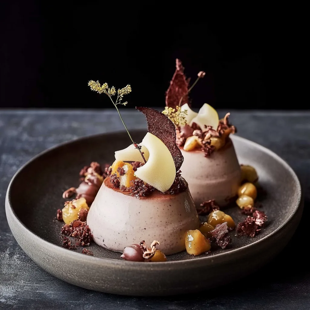 Schokomousse mit Birnen