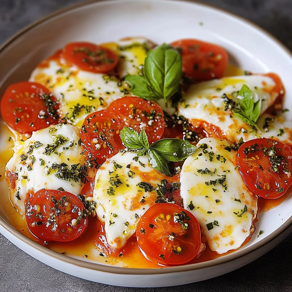 Schnelles Tomate-Mozzarella-Hähnchen