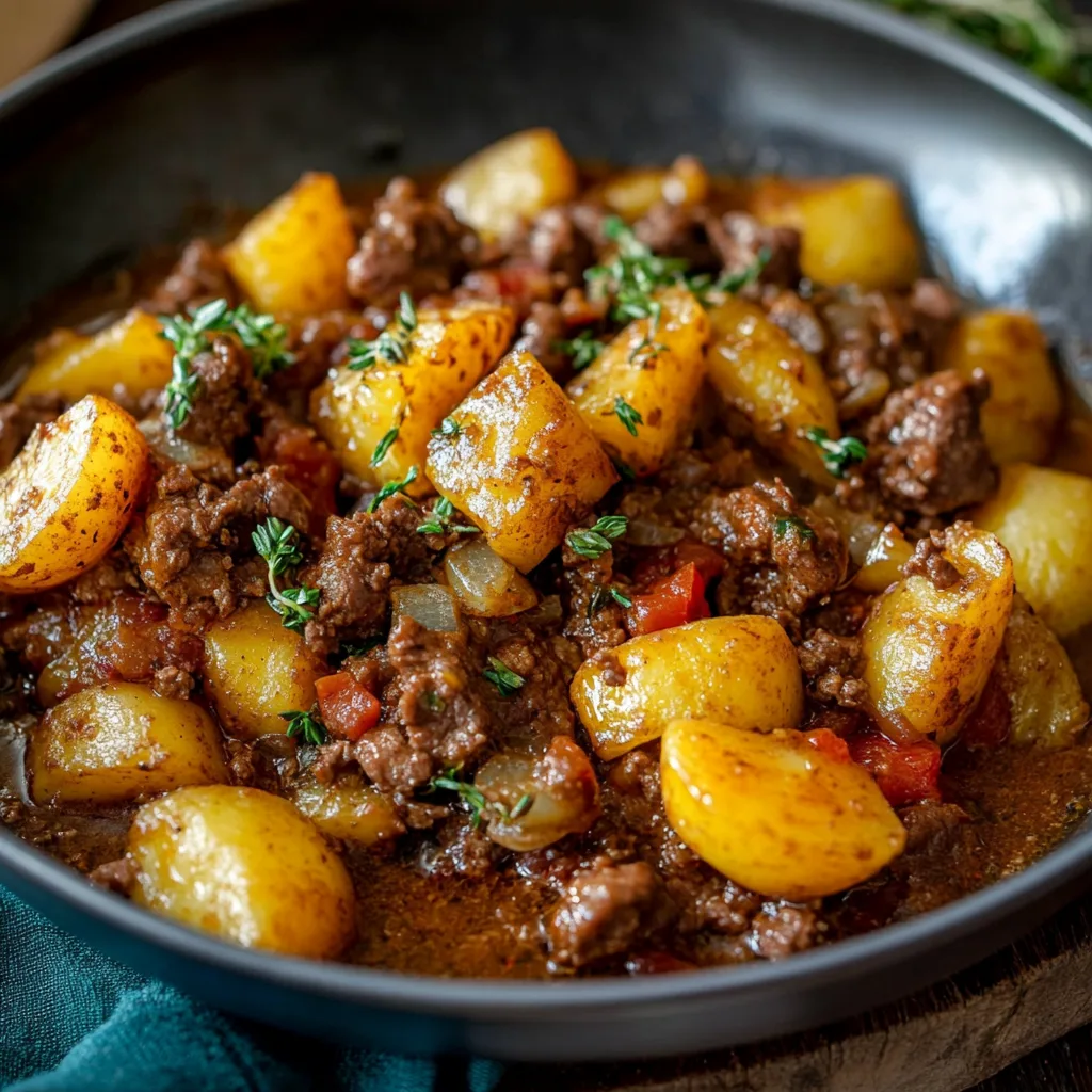 Bauerntopf mit Hackfleisch und Kartoffeln