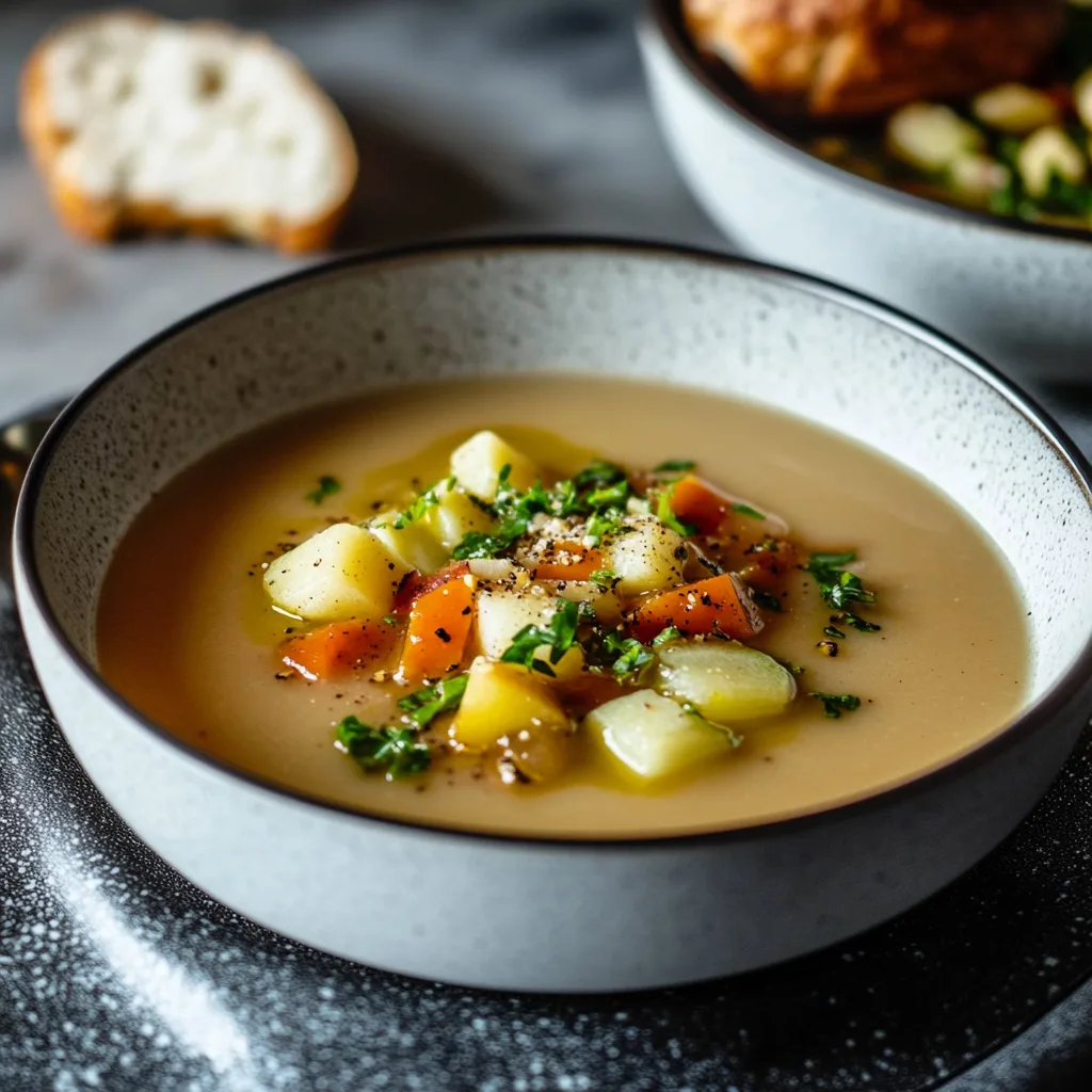 Maronensuppe mit Apfel