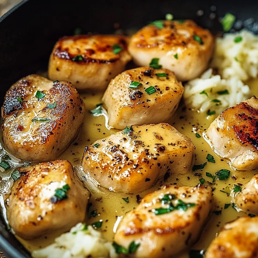 Cremige Honig-Senf-Hähnchenpfanne mit Sahne