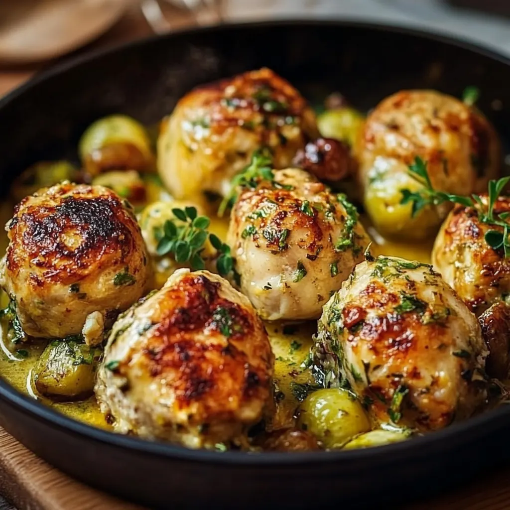 Herzhafter Rosenkohleintopf mit Hackbällchen